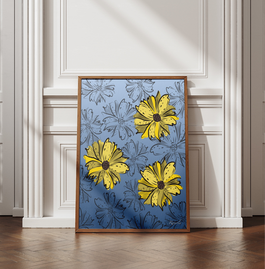 Summer Party art print on 100% recycled paper