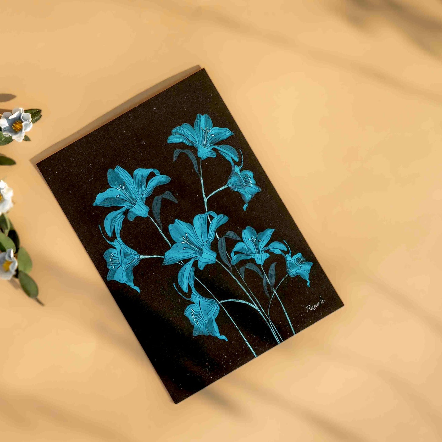 Dance of Lilies art print on 100% recycled paper