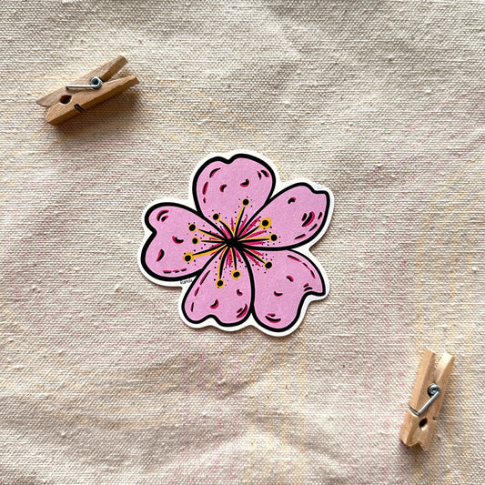 Japanese sakura cherry blossoms sticker