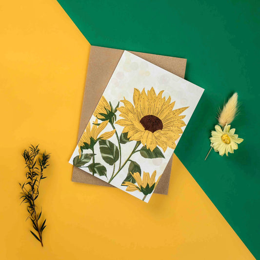 Card with Sunflowers
