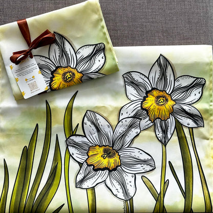 Daffodil tea towel