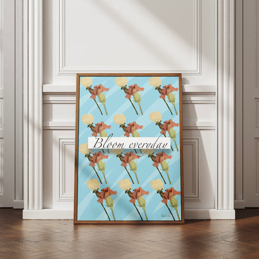 Bloom Everyday art print on 100% recycled paper