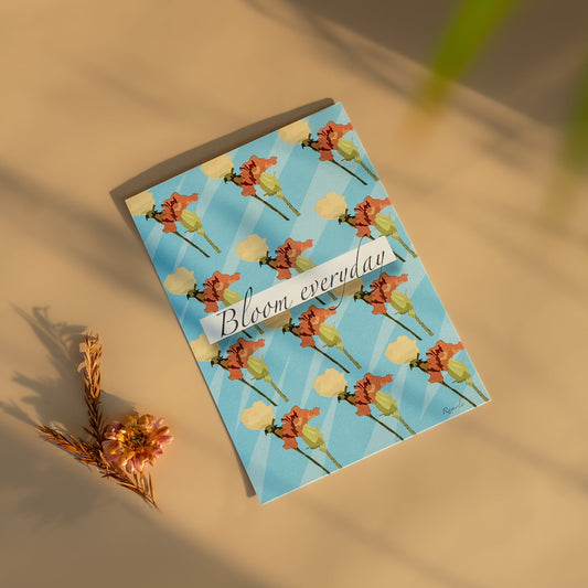 Bloom Everyday art print on 100% recycled paper
