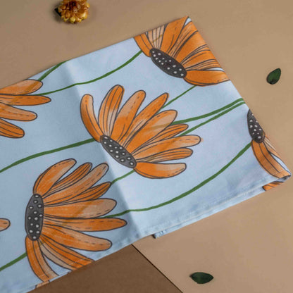 Orange tea towel
