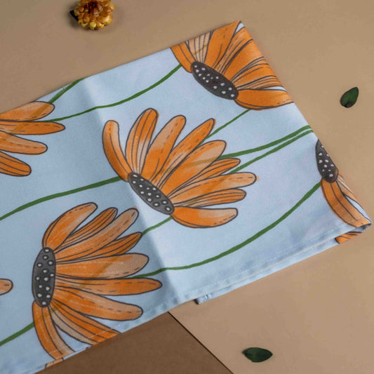 Orange tea towel