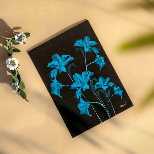 Dance of Lilies art print on 100% recycled paper