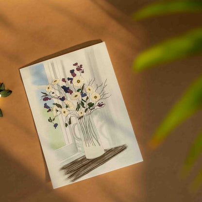 By the Window art print on 100% recycled paper