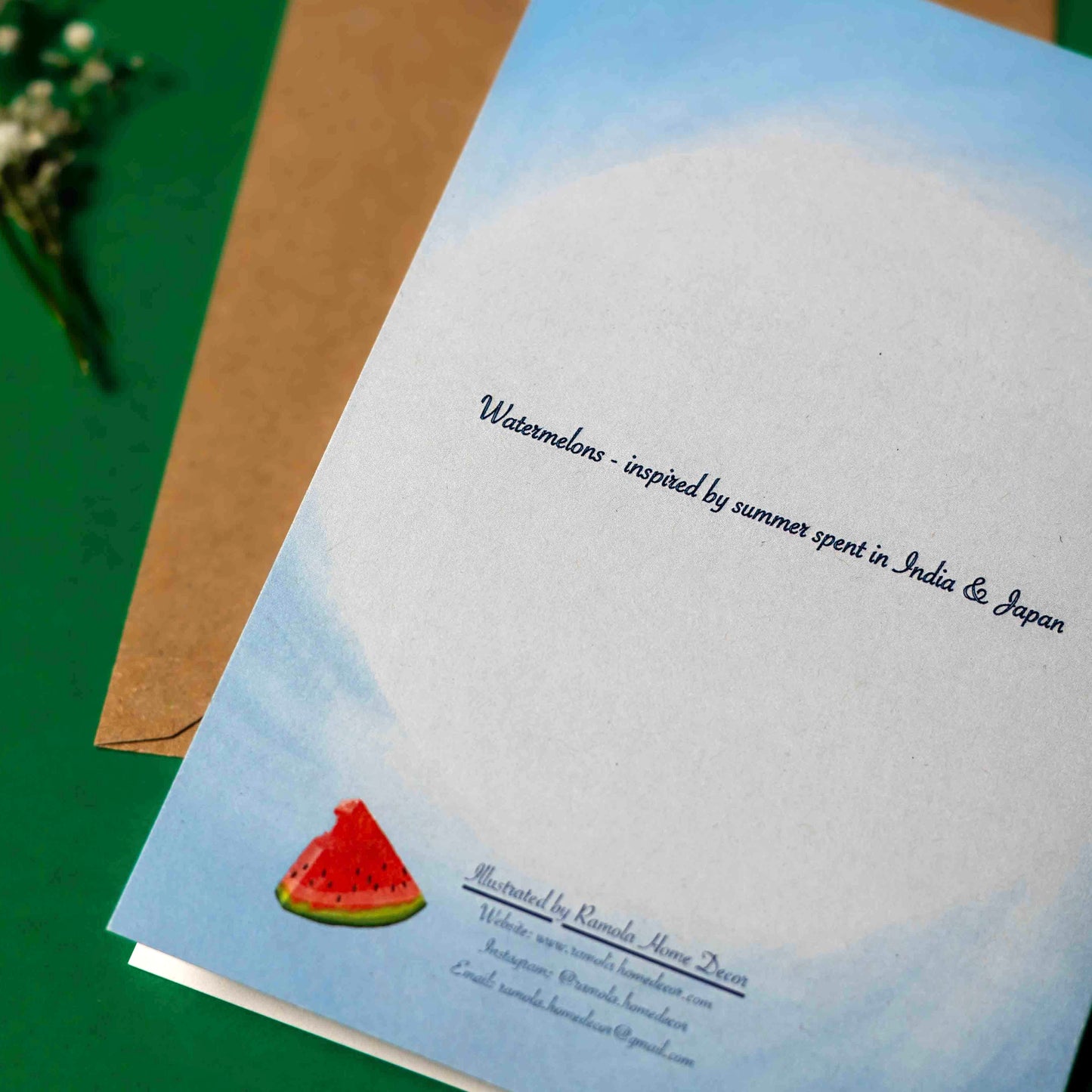 Card with Watermelons