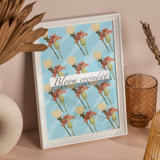Bloom Everyday art print on 100% recycled paper