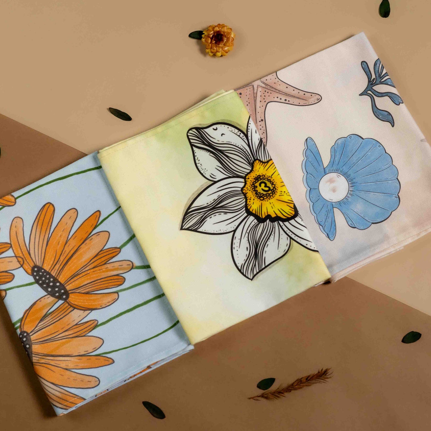Daffodil tea towel