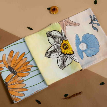 Daffodil tea towel