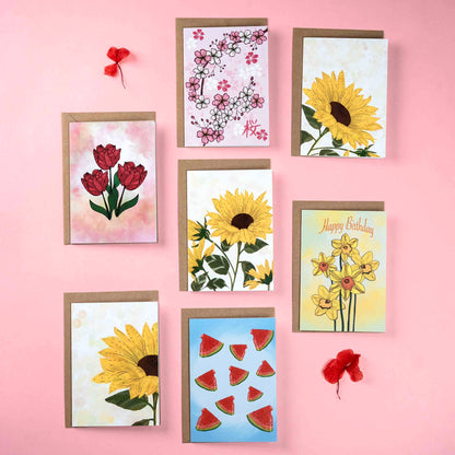 Card with Sunflowers
