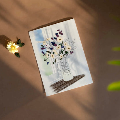 By the Window art print on 100% recycled paper