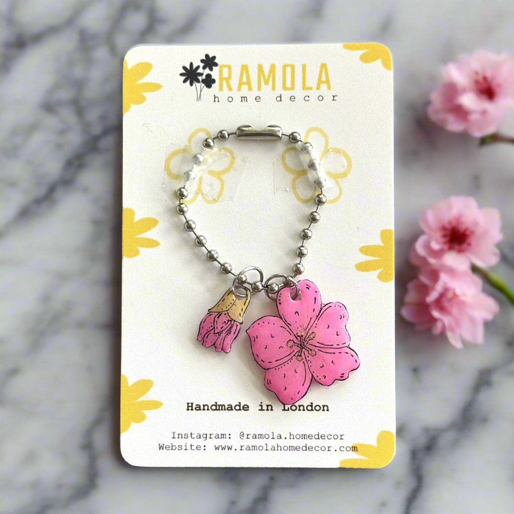 Cherry blossom charm - handmade