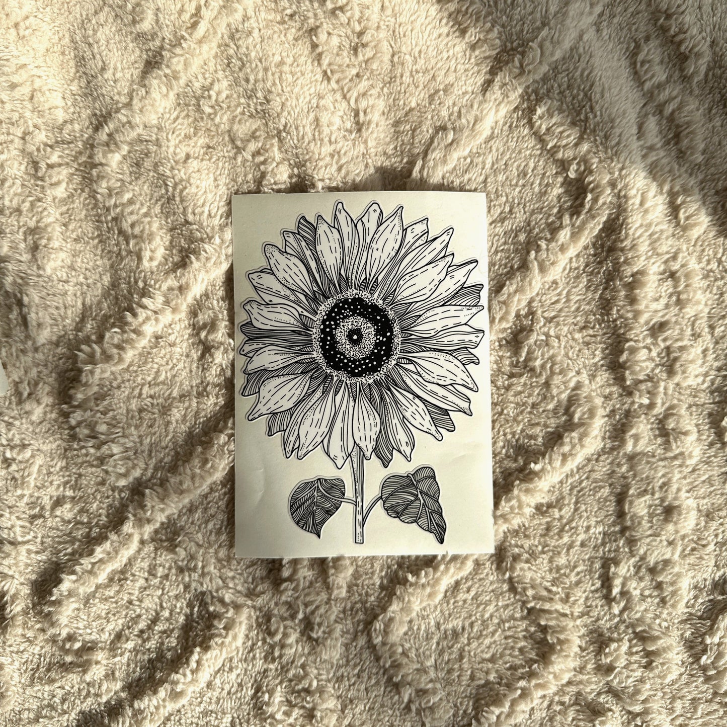 Sunflower sticker: Large