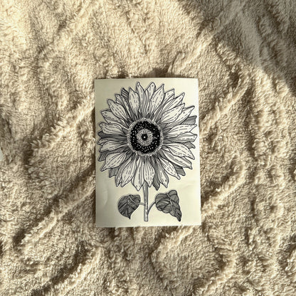 Sunflower sticker: Large