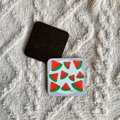 Watermelon coaster: Single