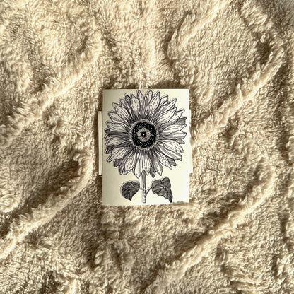 Sunflower stickers: Set of 3