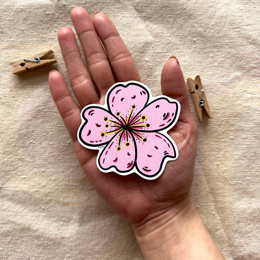 Japanese sakura cherry blossoms sticker